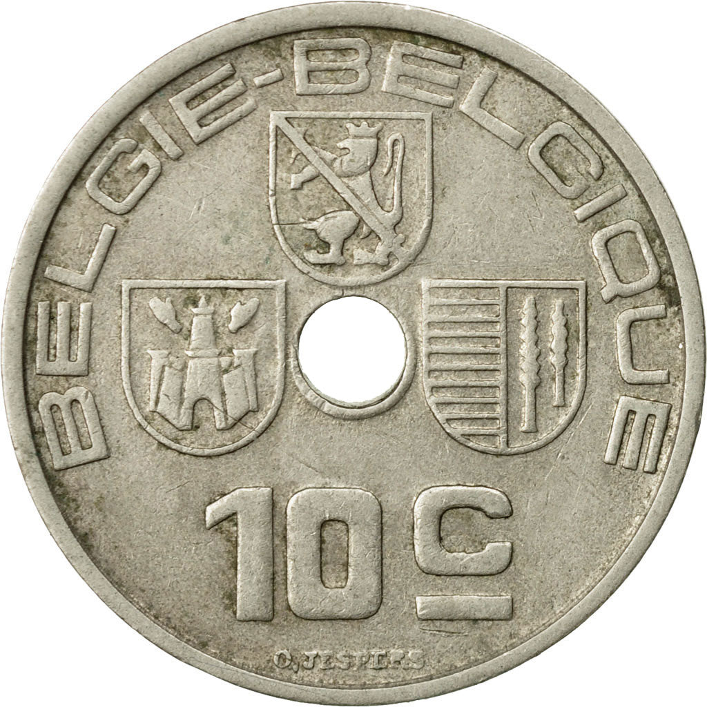 Coin, Belgium, 10 Centimes, 1939, EF(40-45), Nickel-brass, KM:113.1