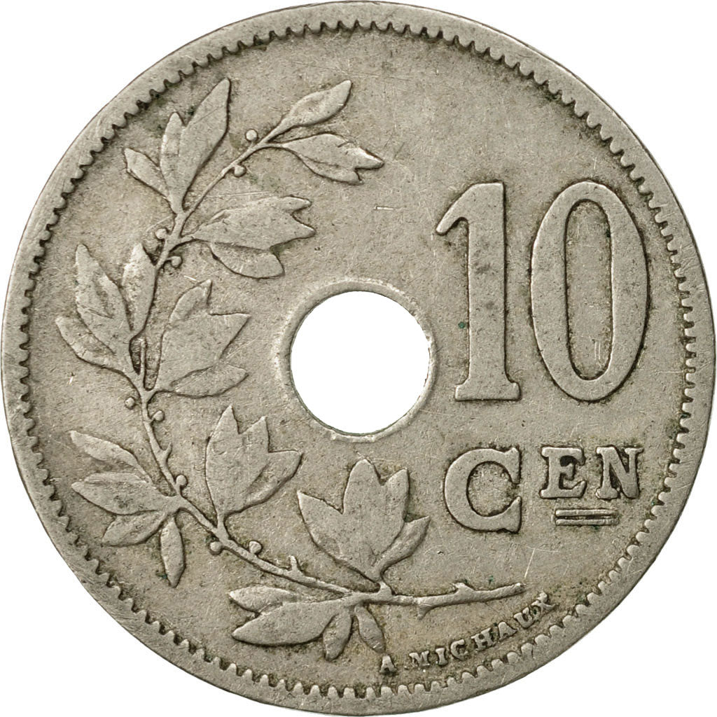 Moneta, Belgia, 10 Centimes, 1902, VF(20-25), Miedź-Nikiel, KM:49