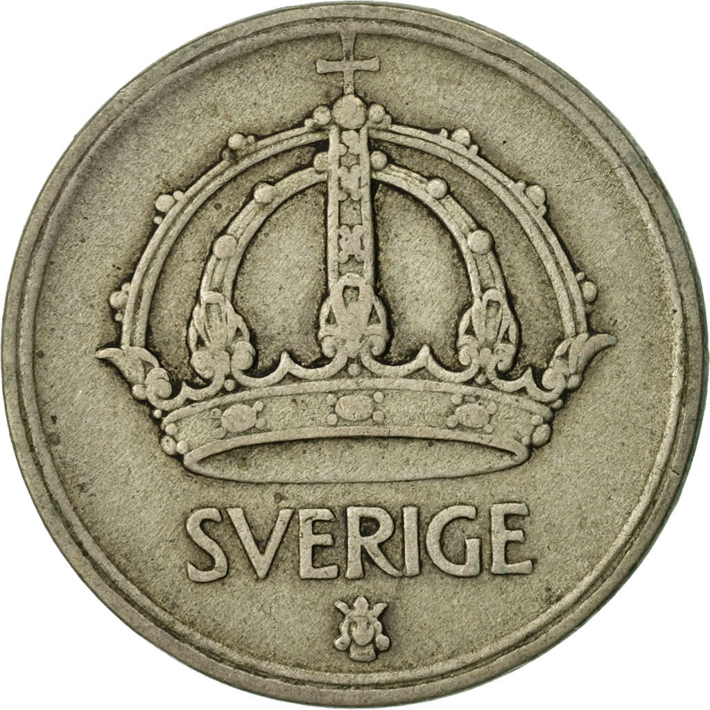 Coin, Sweden, Gustaf V, 50 Öre, 1950, VF(30-35), Silver, KM:817