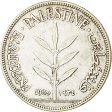 Moneda, Palestina, 100 Mils, 1934, MBC, Plata, KM:7
