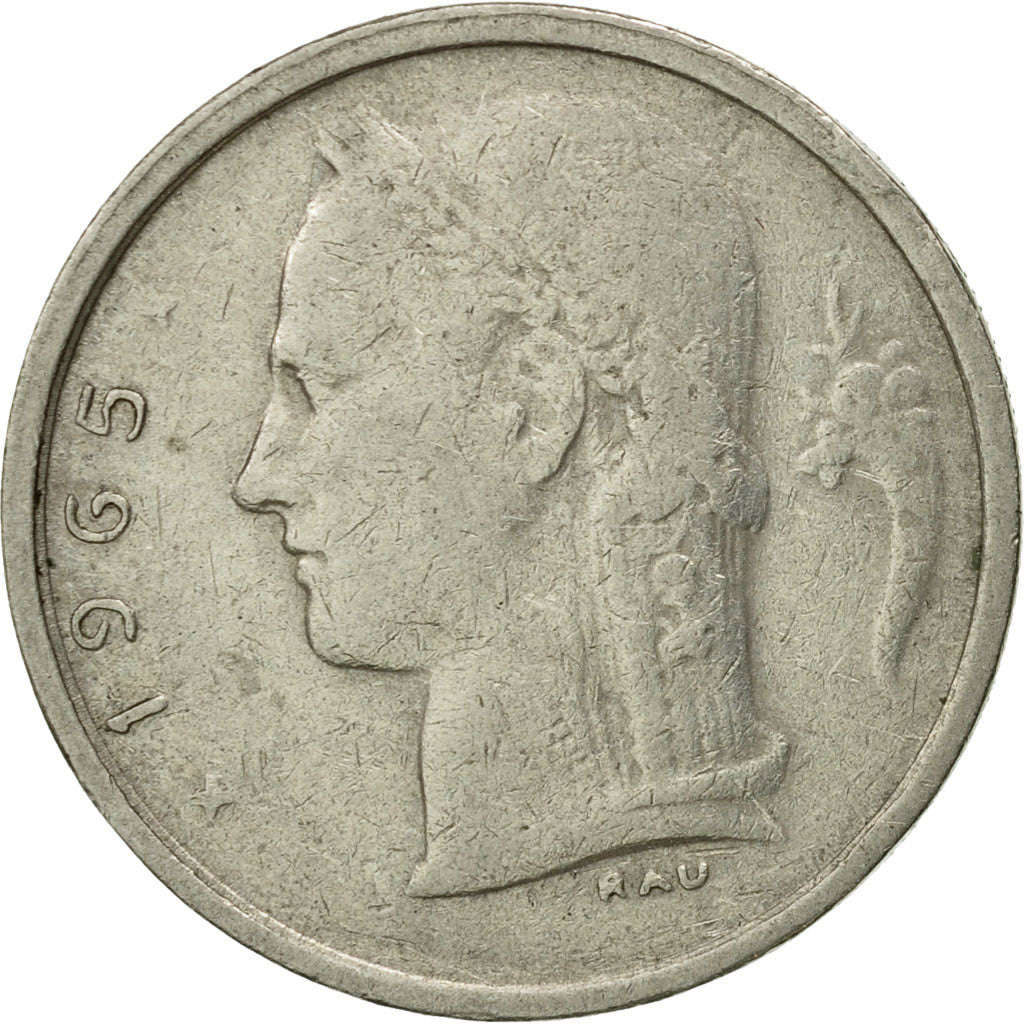 Coin, Belgium, Franc, 1965, EF(40-45), Copper-nickel, KM:143.1