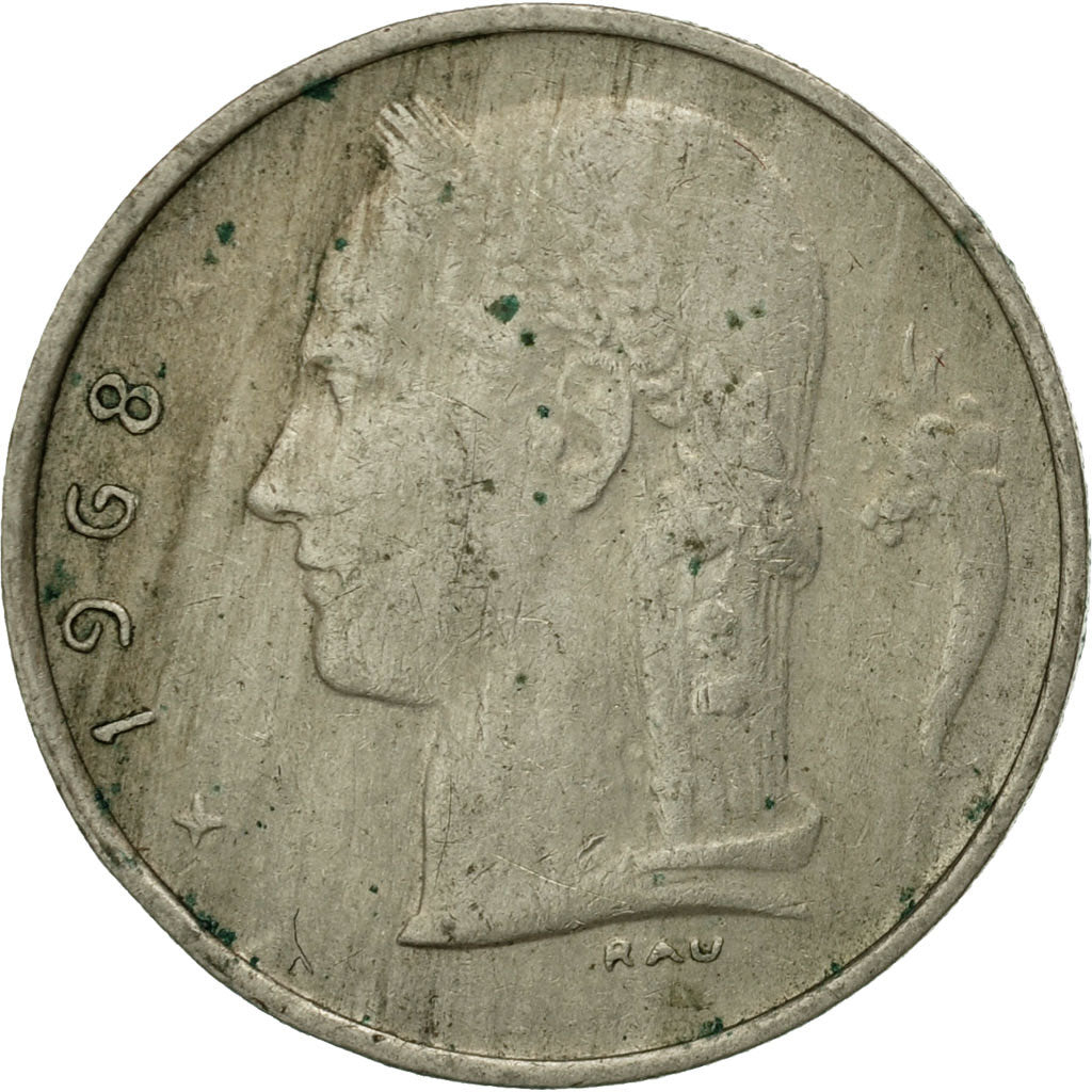 Coin, Belgium, Franc, 1968, EF(40-45), Copper-nickel, KM:143.1