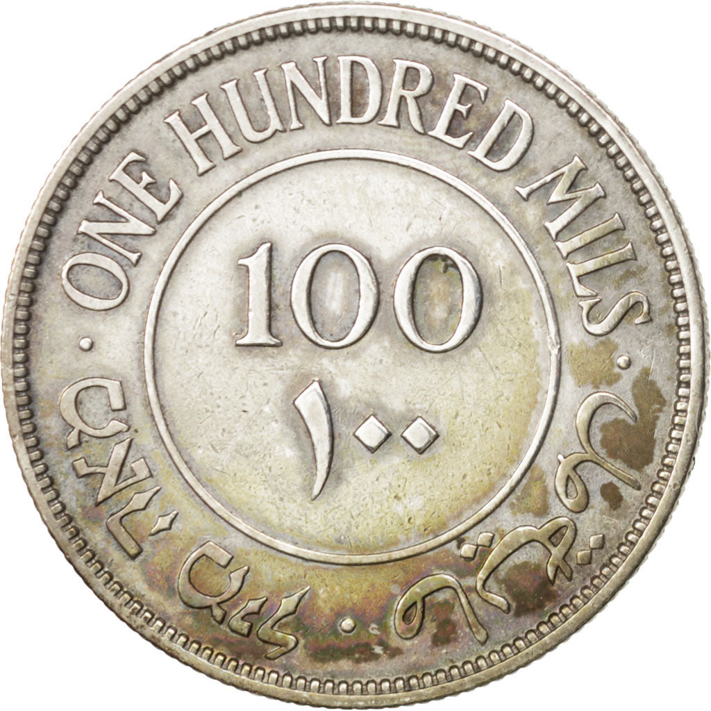 Monnaie, Palestine, 100 Mils, 1939, TTB, Argent, KM:7