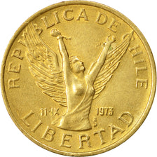 Münze, Chile, 5 Pesos, 1989, Santiago, SS, Aluminum-Bronze, KM:217.2