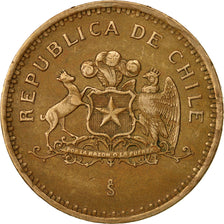 Monnaie, Chile, 100 Pesos, 1989, Santiago, TTB, Aluminum-Bronze, KM:226.2