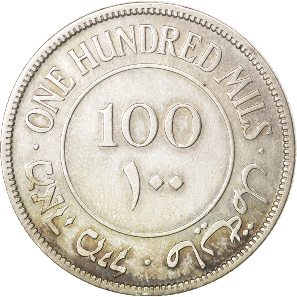 Coin, Palestine, 100 Mils, 1940, EF(40-45), Silver, KM:7