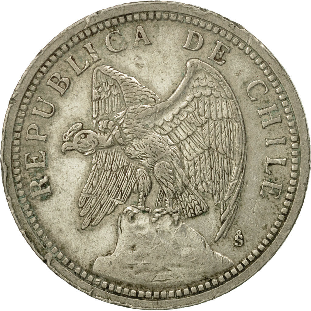 Münze, Chile, Peso, 1933, SS, Copper-nickel, KM:176.1