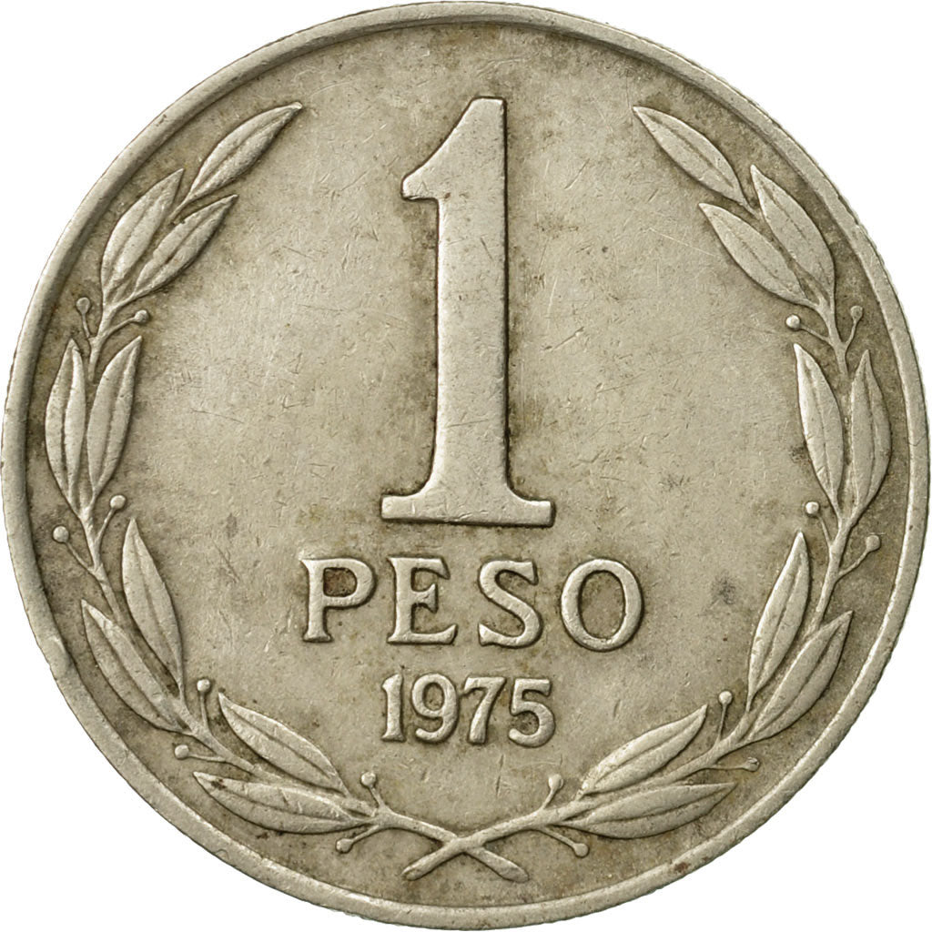 Münze, Chile, Peso, 1975, SS, Copper-nickel, KM:207