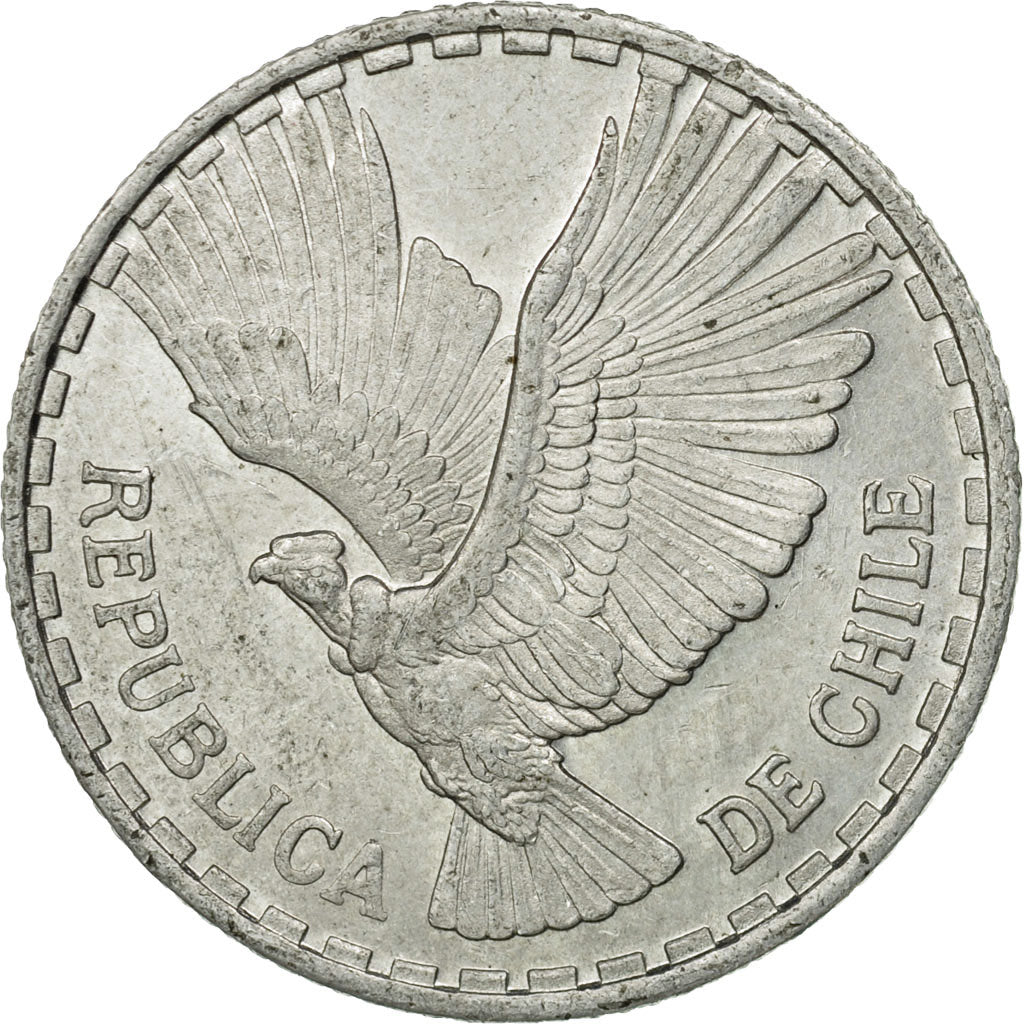 Coin, Chile, 1/2 Centesimo, 1963, VF(30-35), Aluminum, KM:192