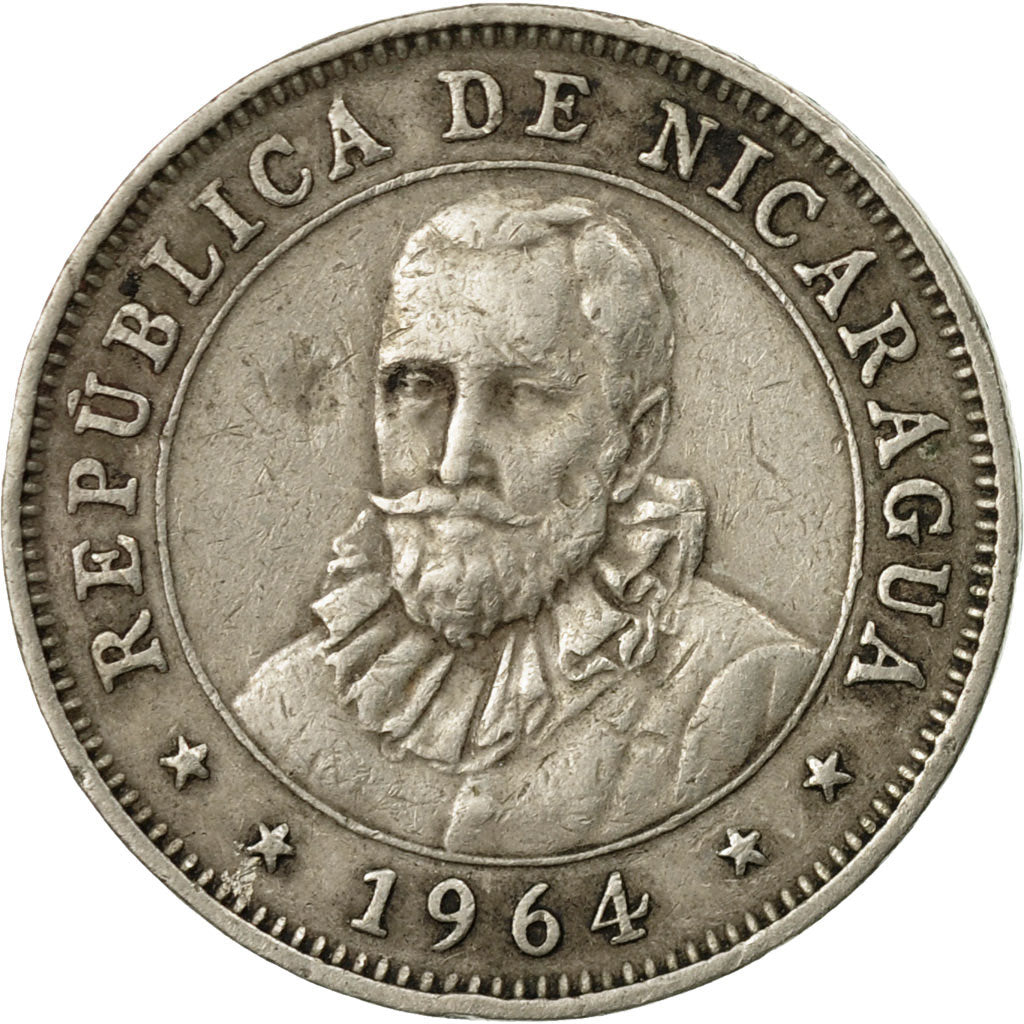 Coin, Nicaragua, 10 Centavos, 1964, EF(40-45), Copper-nickel, KM:17.2