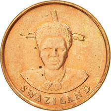 Coin, Swaziland, Queen Dzeliwe, Cent, 1986, British Royal Mint, EF(40-45)