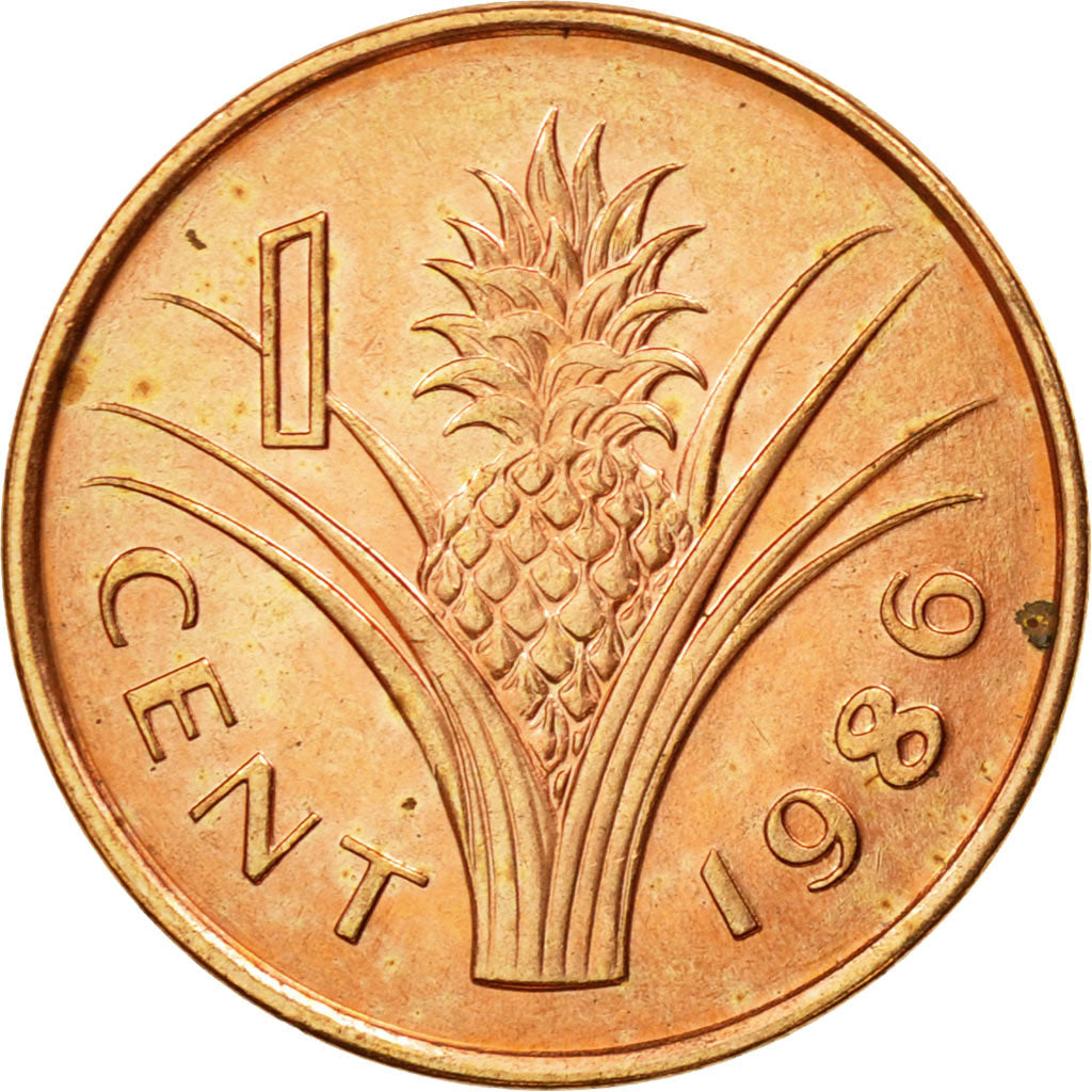 Coin, Swaziland, Queen Dzeliwe, Cent, 1986, British Royal Mint, EF(40-45)