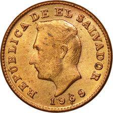 Coin, El Salvador, Centavo, 1969, EF(40-45), Bronze, KM:135.1
