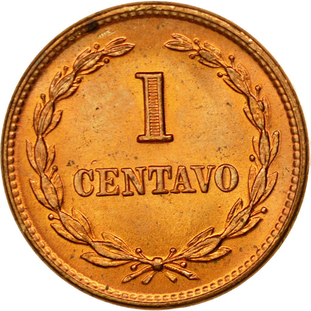 Coin, El Salvador, Centavo, 1969, EF(40-45), Bronze, KM:135.1