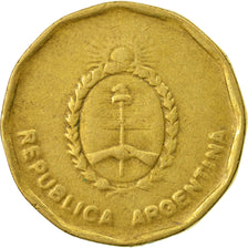 Münze, Argentinien, 10 Centavos, 1985, S+, Messing, KM:98
