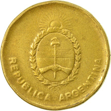 Coin, Argentina, 10 Centavos, 1987, VF(20-25), Brass, KM:98