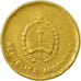 Coin, Argentina, 10 Centavos, 1987, VF(20-25), Brass, KM:98