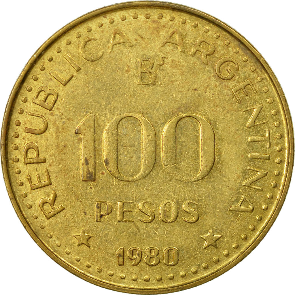 Monnaie, Argentine, 100 Pesos, 1980, TTB, Aluminum-Bronze, KM:85