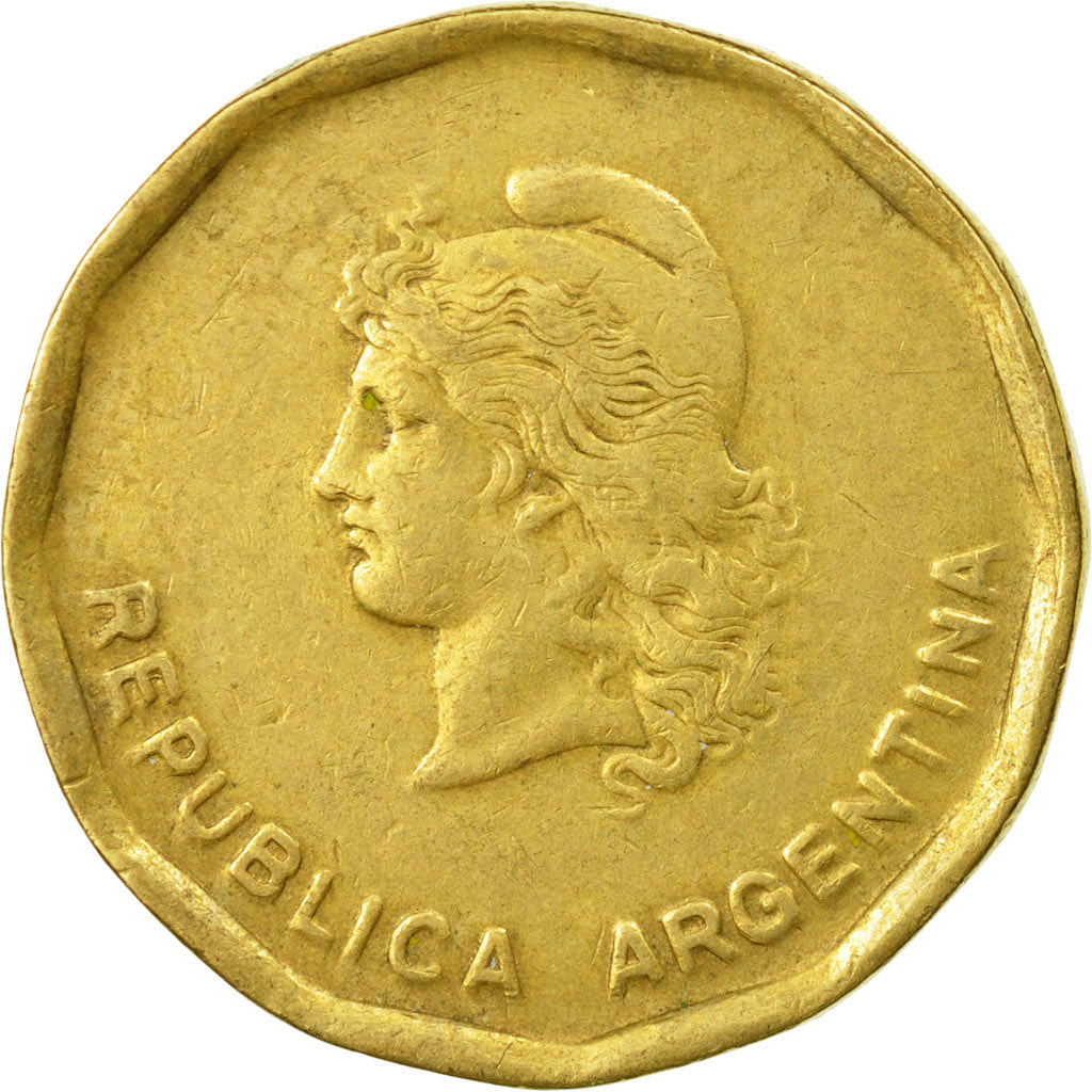 Moneta, Argentina, 50 Centavos, 1986, MB, Ottone, KM:99