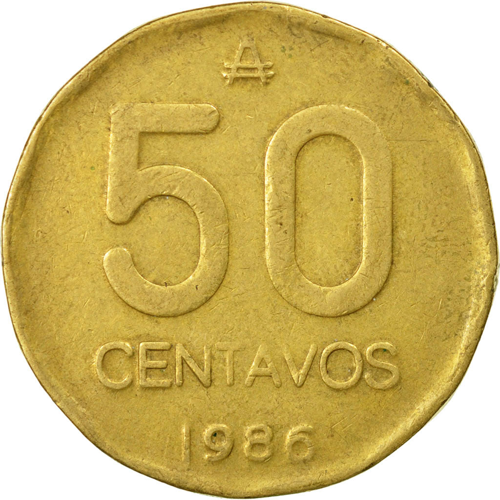 Moneta, Argentina, 50 Centavos, 1986, MB, Ottone, KM:99