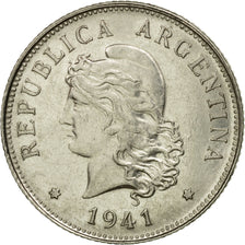Coin, Argentina, 50 Centavos, 1941, EF(40-45), Nickel, KM:39