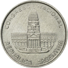 Coin, Argentina, Peso, 1984, EF(40-45), Aluminum, KM:91