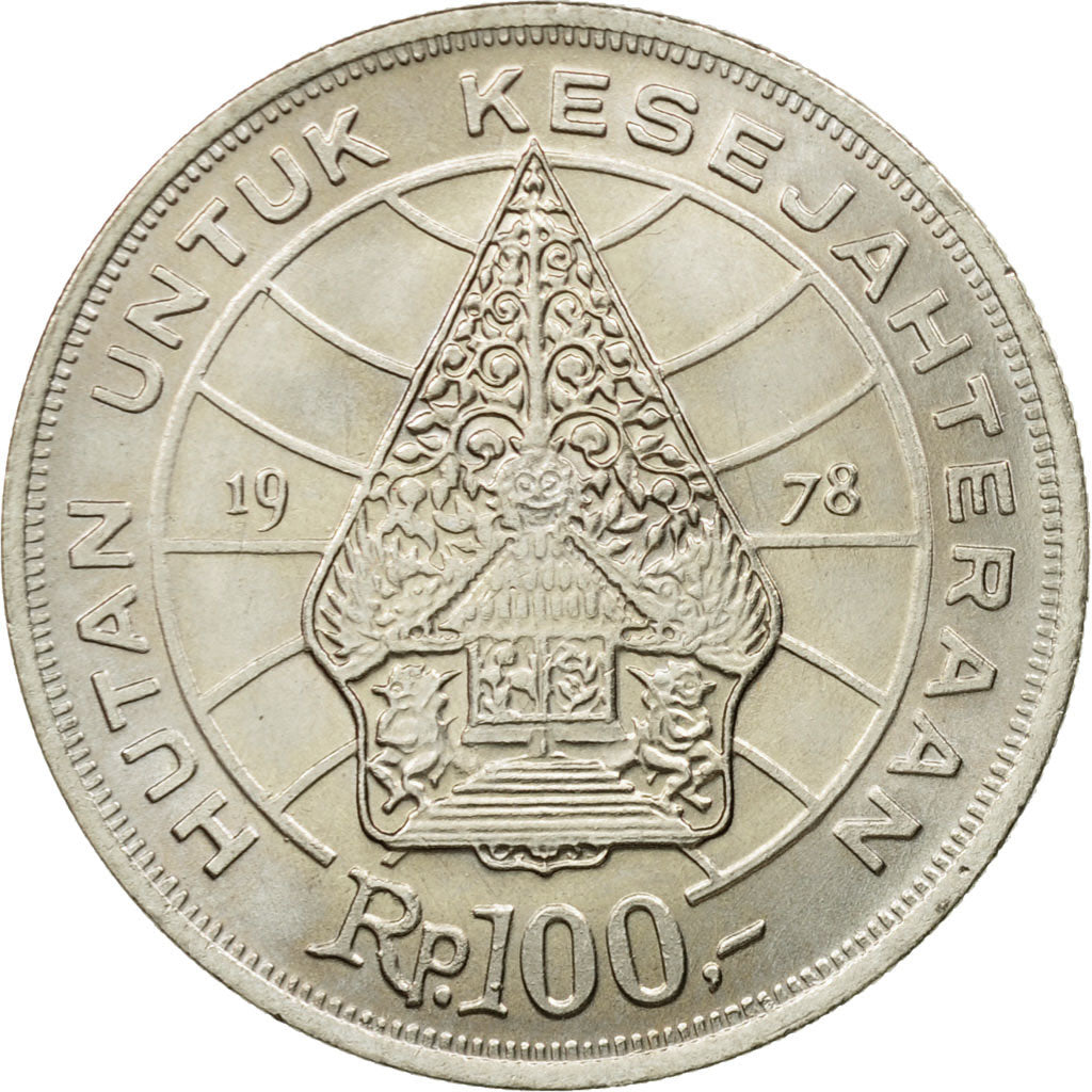 Coin, Indonesia, 100 Rupiah, 1978, EF(40-45), Copper-nickel, KM:42