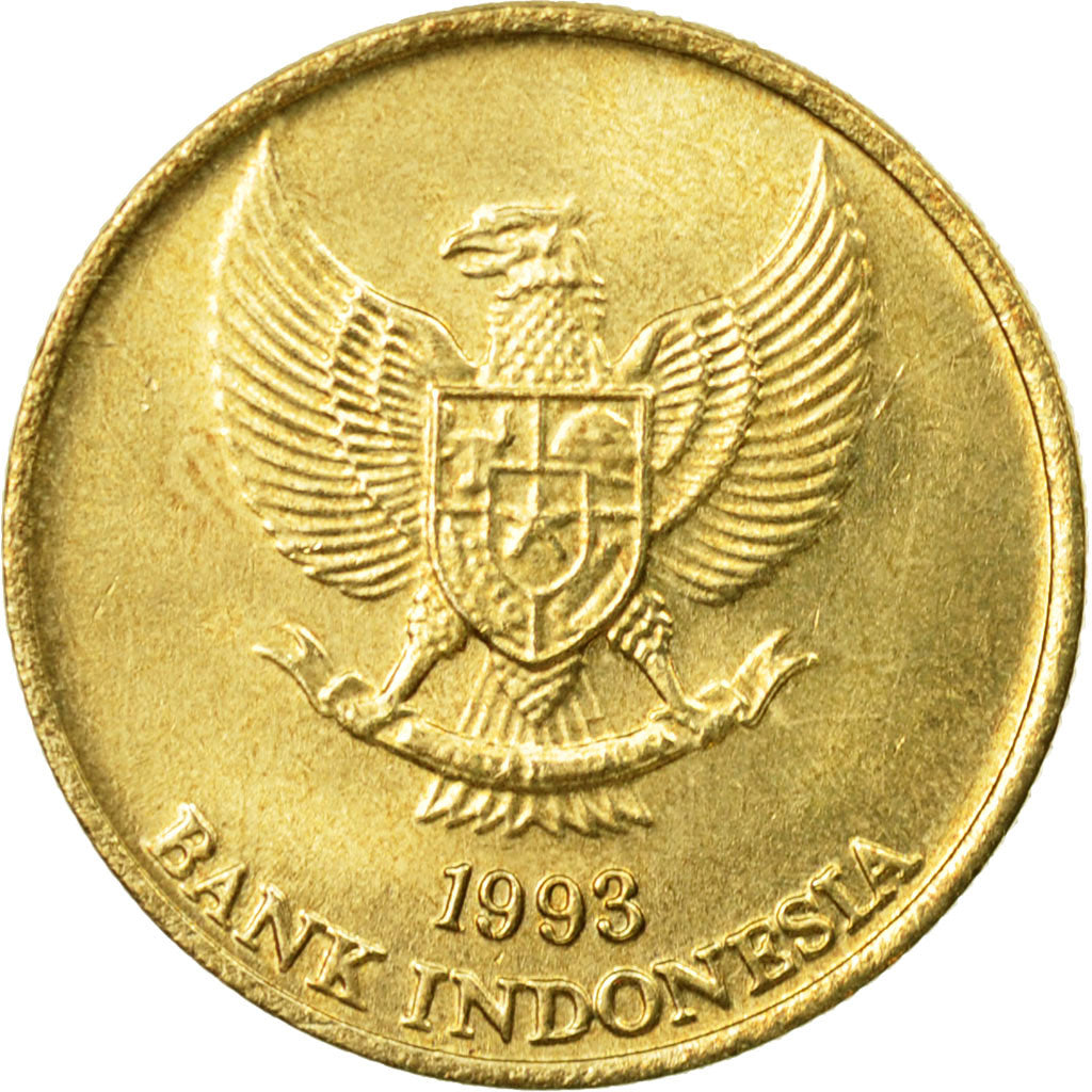 Coin, Indonesia, 50 Rupiah, 1993, EF(40-45), Aluminum-Bronze, KM:52