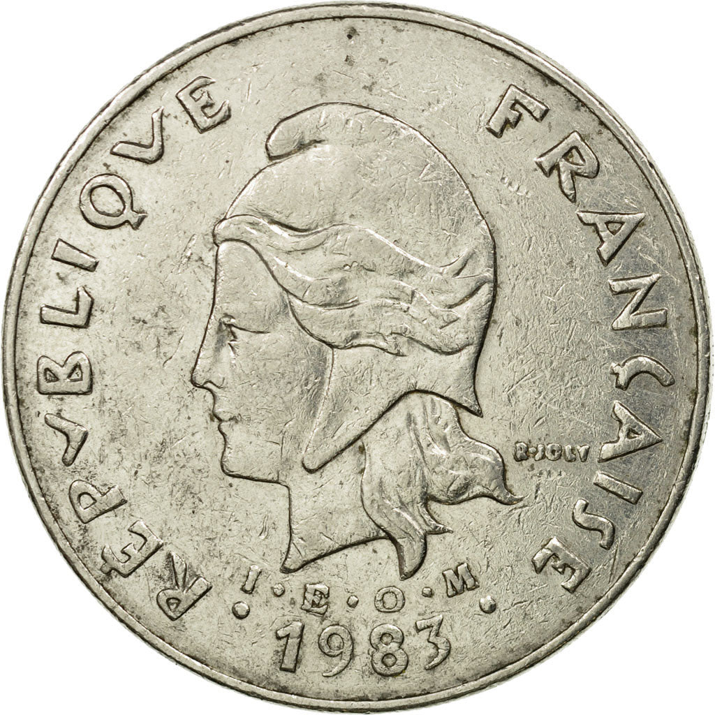 Coin, New Caledonia, 50 Francs, 1983, Paris, EF(40-45), Nickel, KM:13