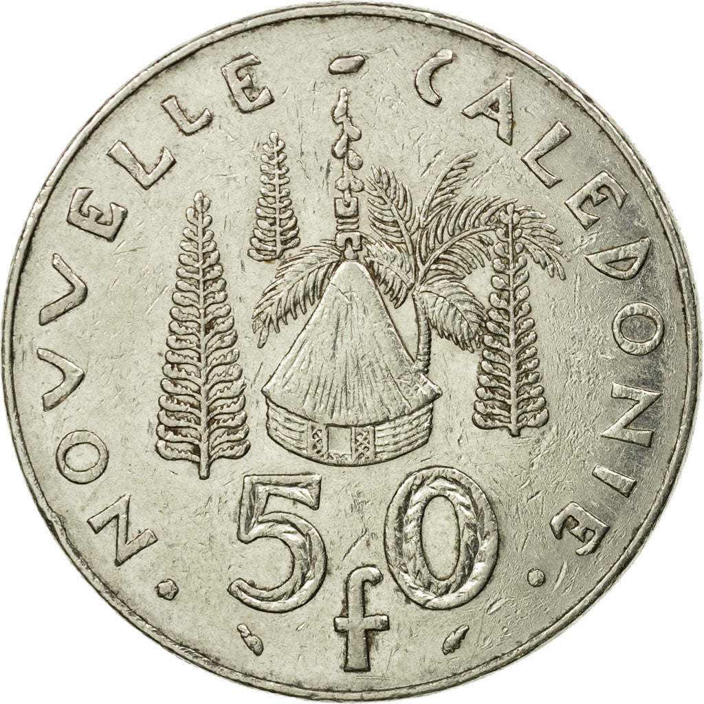 Coin, New Caledonia, 50 Francs, 1983, Paris, EF(40-45), Nickel, KM:13