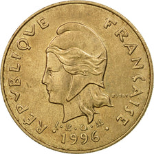 Münze, Neukaledonien, 100 Francs, 1996, Paris, SS, Nickel-Bronze, KM:15