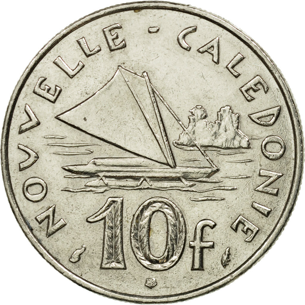 Coin, New Caledonia, 10 Francs, 1990, Paris, EF(40-45), Nickel, KM:11