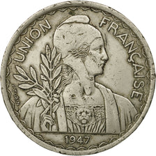 Coin, FRENCH INDO-CHINA, Piastre, 1947, Paris, EF(40-45), Copper-nickel, KM:32.2