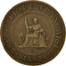 Coin, FRENCH INDO-CHINA, Cent, 1892, Paris, EF(40-45), Bronze, KM:1