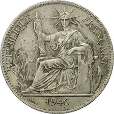 Coin, FRENCH INDO-CHINA, 50 Cents, 1946, Paris, EF(40-45), Copper-nickel, KM:31