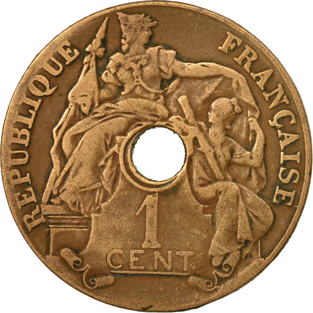 Monnaie, FRENCH INDO-CHINA, Cent, 1920, Paris, TB+, Bronze, KM:12.1