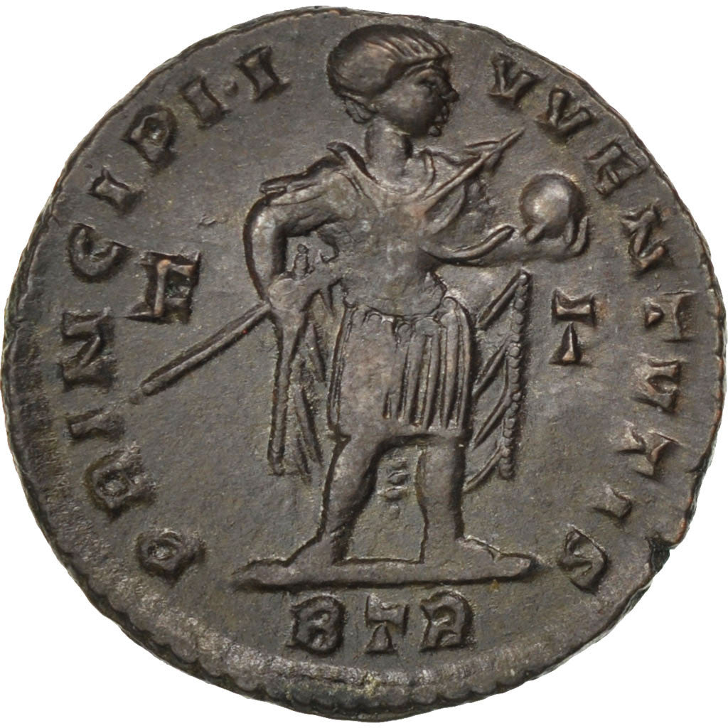 Moneta, Crispus, Nummus, Trier, SPL-, Rame, RIC:170