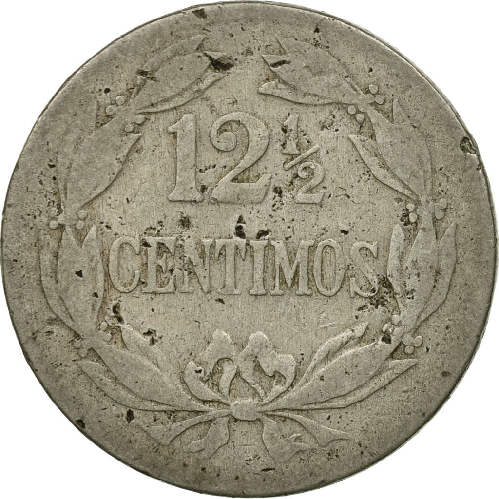 Moneda, Venezuela, 12-1/2 Centimos, 1938, BC+, Cobre - níquel, KM:28