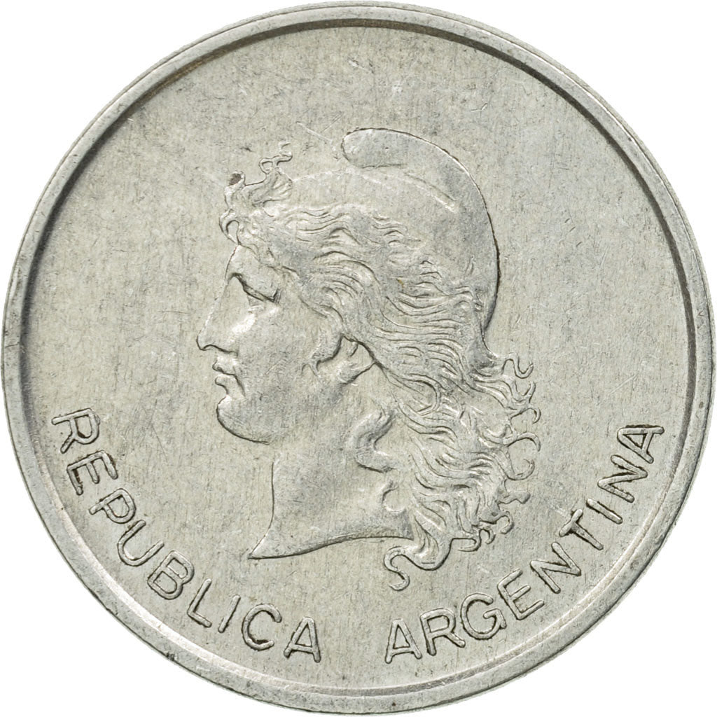 Coin, Argentina, 50 Centavos, 1983, EF(40-45), Aluminum, KM:90