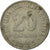 Moneda, Argentina, 20 Centavos, 1955, BC+, Níquel recubierto de acero, KM:52