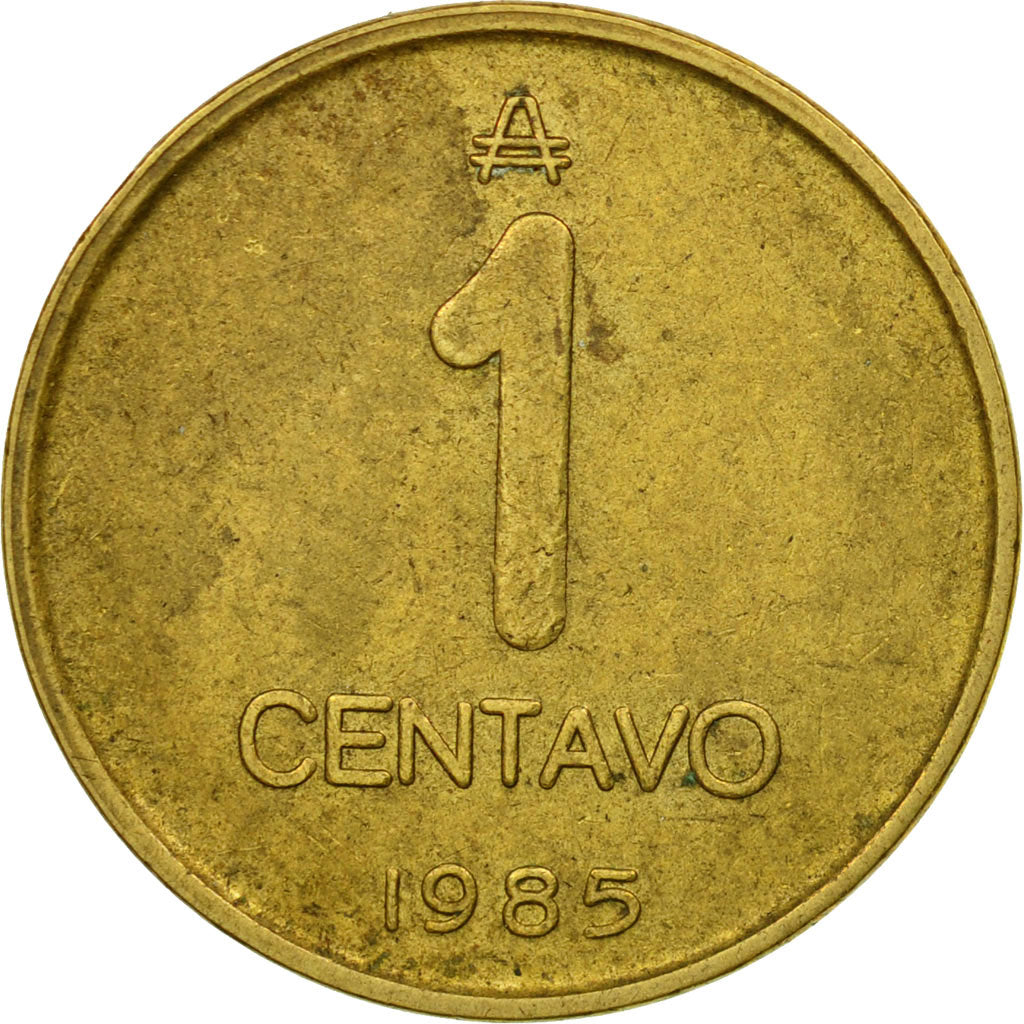 Coin, Argentina, Centavo, 1985, EF(40-45), Brass, KM:96.1