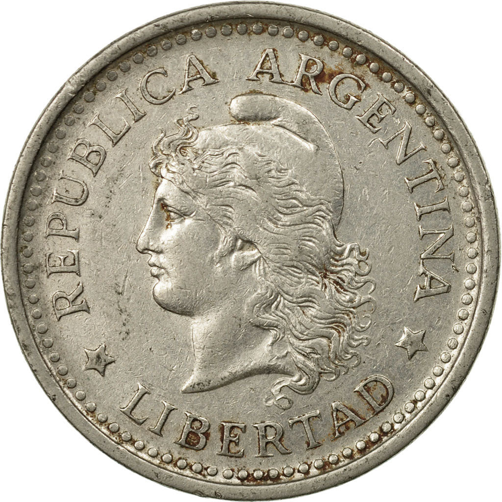 Moneta, Argentina, Peso, 1959, BB, Acciaio ricoperto in nichel, KM:57