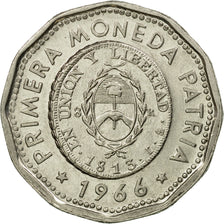 Coin, Argentina, 25 Pesos, 1966, EF(40-45), Nickel Clad Steel, KM:61