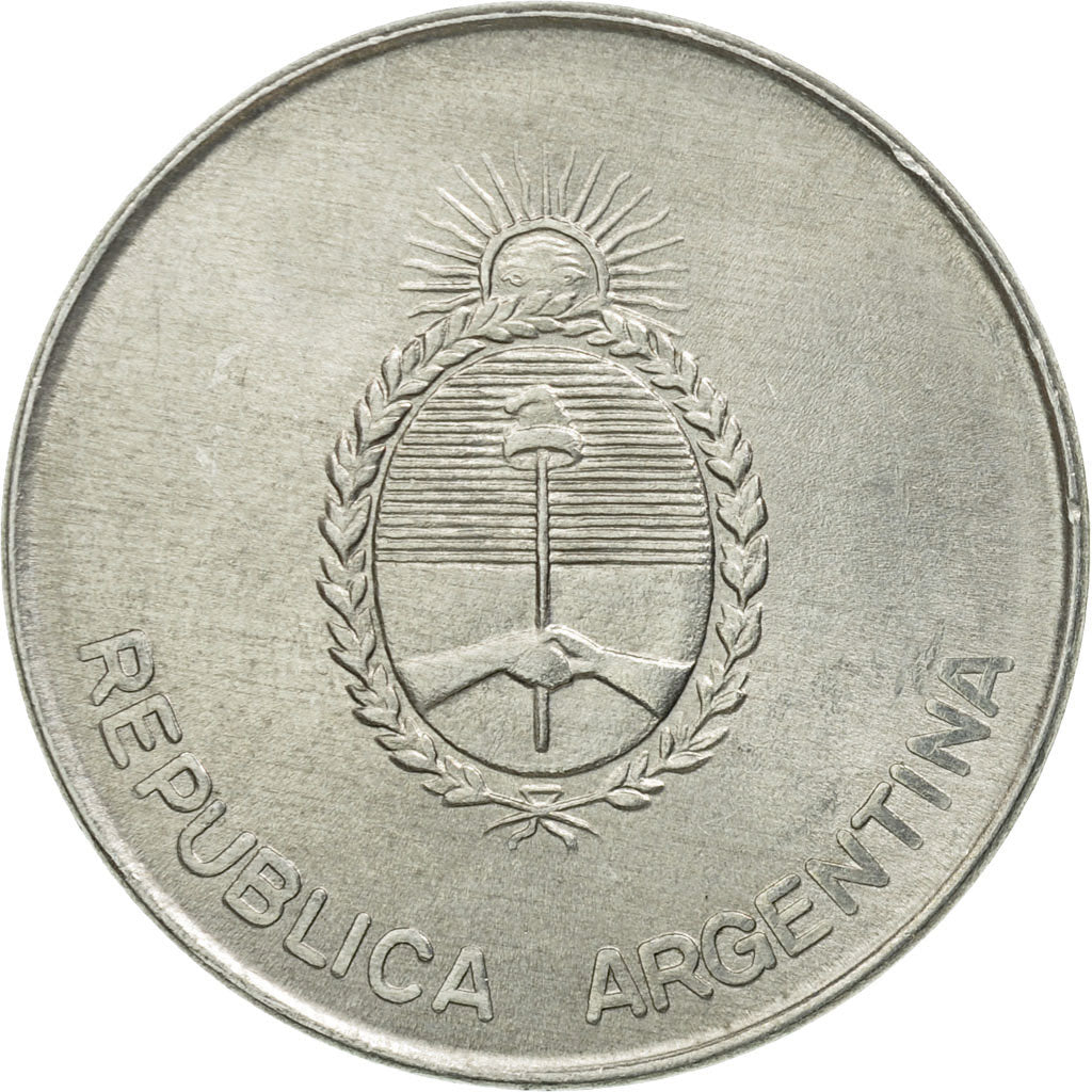 Coin, Argentina, 1000 Australes, 1990, EF(40-45), Aluminum, KM:105