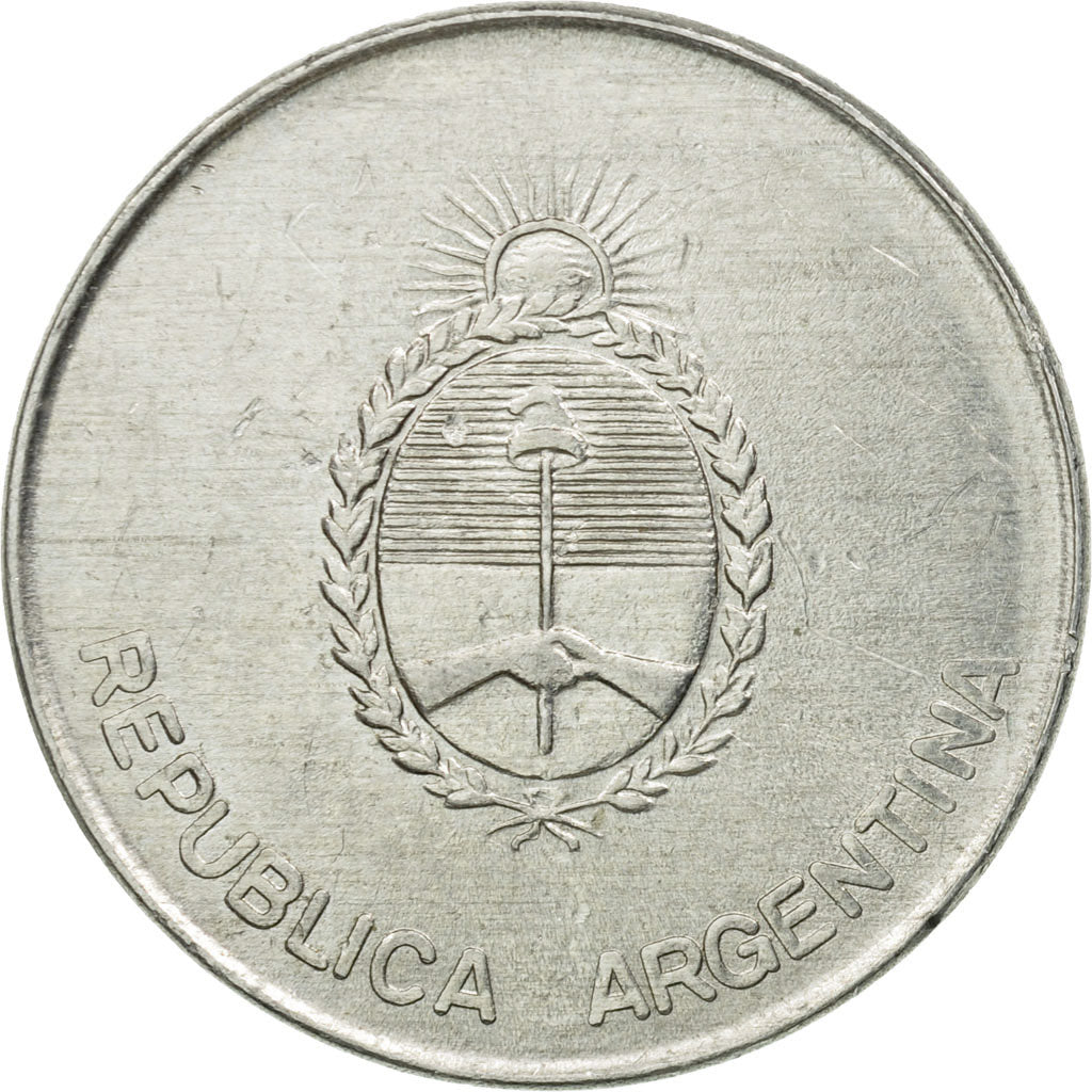 Coin, Argentina, 1000 Australes, 1990, EF(40-45), Aluminum, KM:105