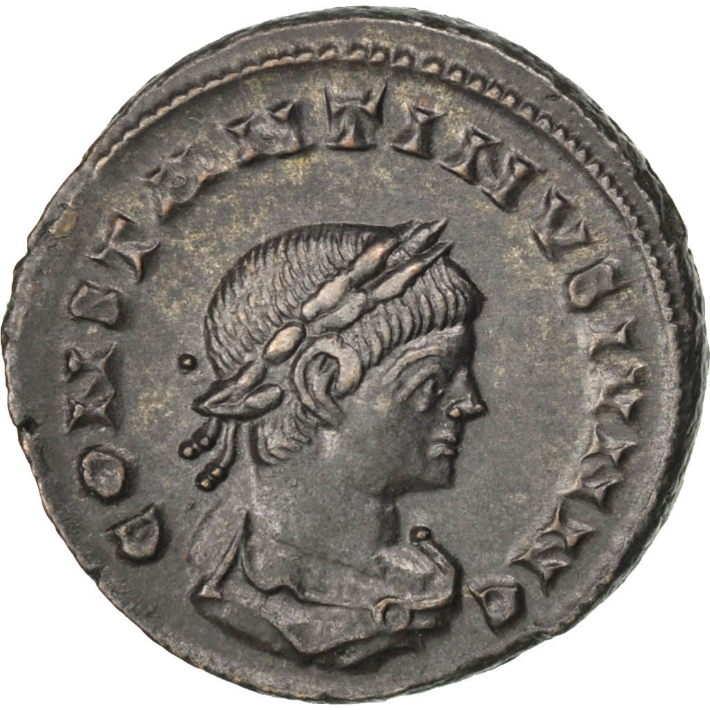Munten, Constantijn II, Nummus, Lyons, PR+, Koper, RIC:148