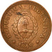 Coin, Argentina, 2 Centavos, 1949, EF(40-45), Copper, KM:38a