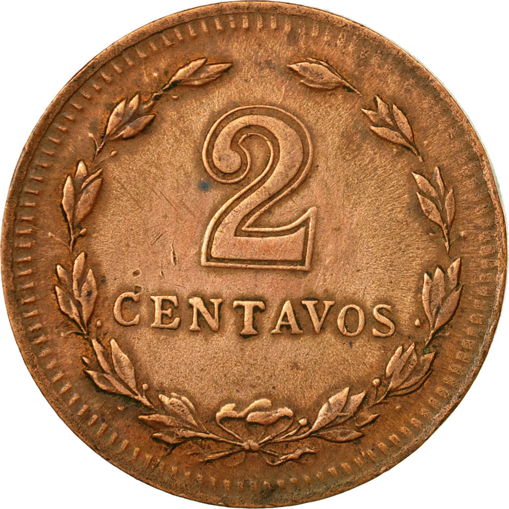 Coin, Argentina, 2 Centavos, 1949, EF(40-45), Copper, KM:38a
