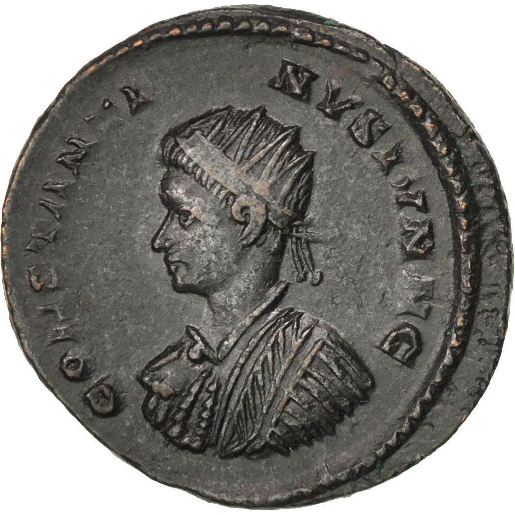 Coin, Constantine II, Nummus, London, MS(60-62), Copper, RIC:198