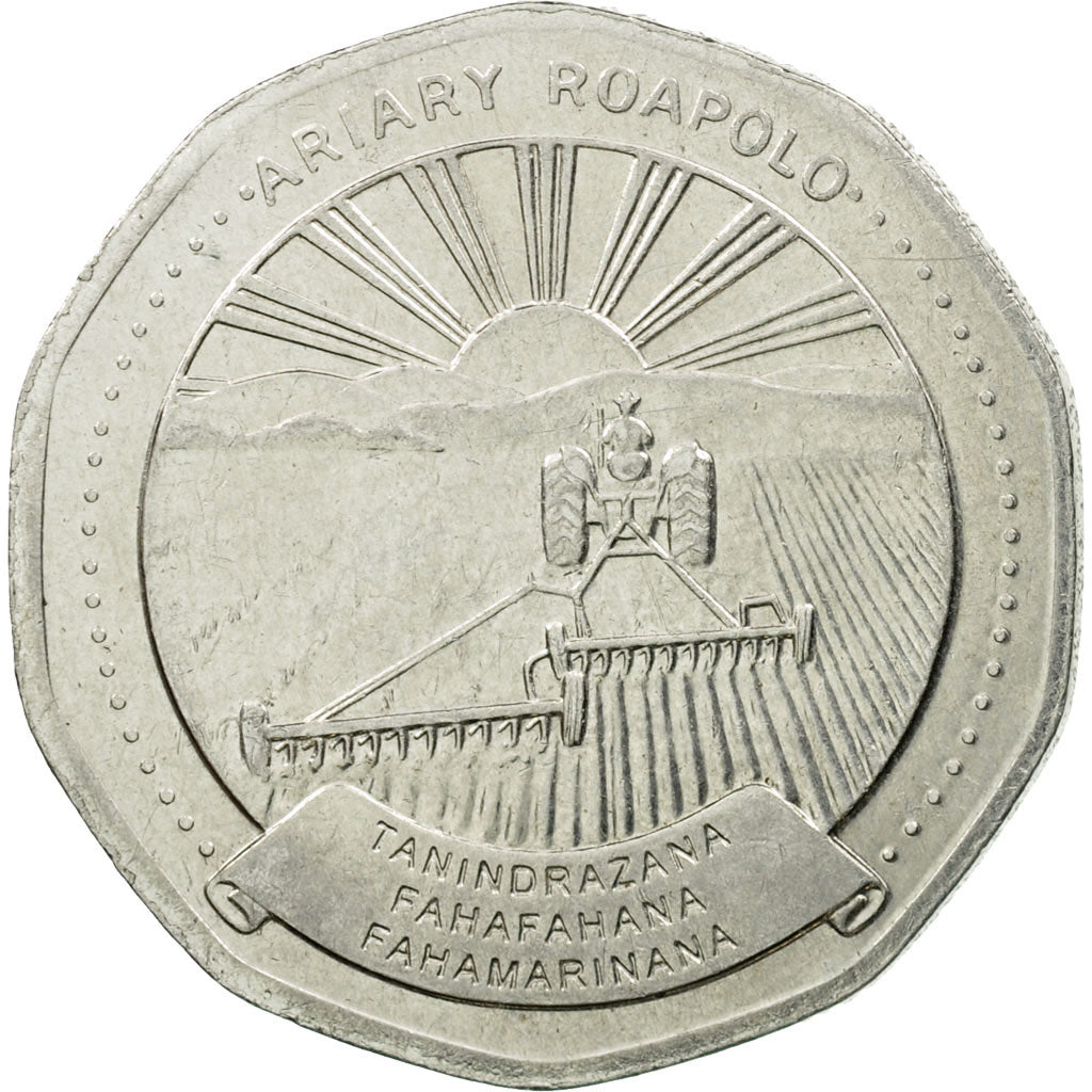 Moneta, Madagascar, 20 Ariary, 1994, Royal Canadian Mint, BB, Acciaio ricoperto